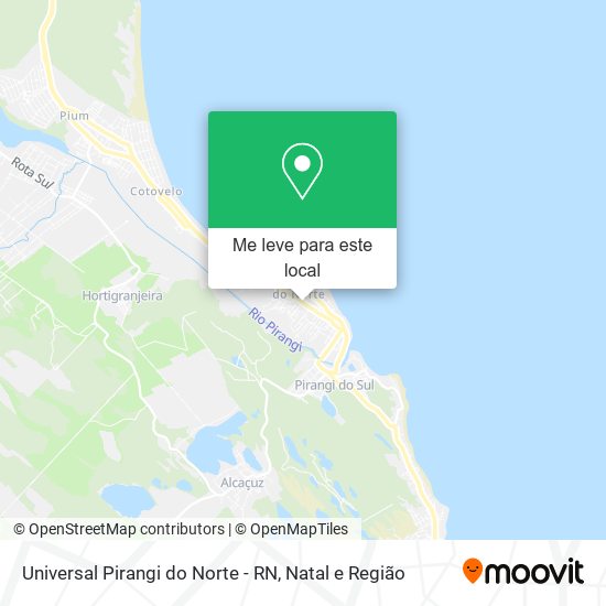 Universal Pirangi do Norte - RN mapa