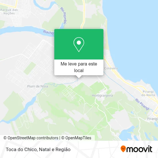 Toca do Chico mapa