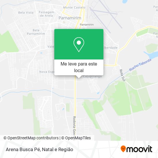 Arena Busca Pé mapa