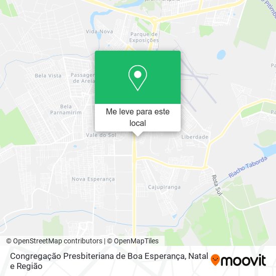 Congregação Presbiteriana de Boa Esperança mapa