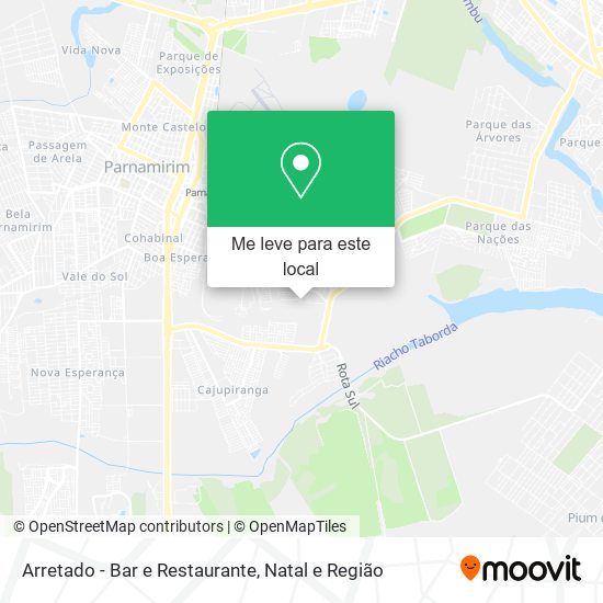 Arretado - Bar e Restaurante mapa