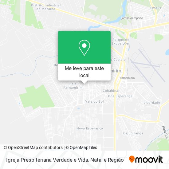 Igreja Presbiteriana Verdade e Vida mapa