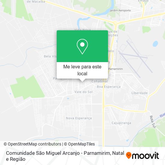 Comunidade São Miguel Arcanjo - Parnamirim mapa
