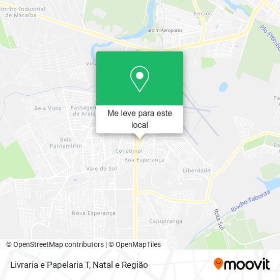 Livraria e Papelaria T mapa