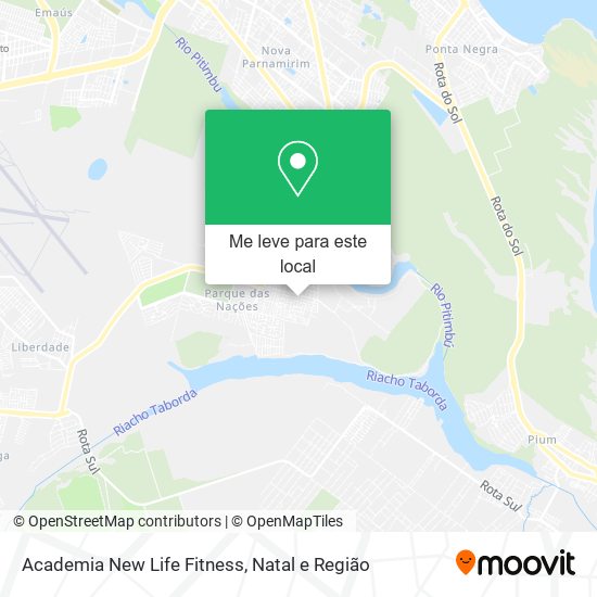 Academia New Life Fitness mapa