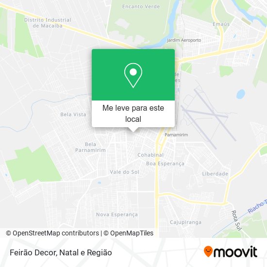 Feirão Decor mapa