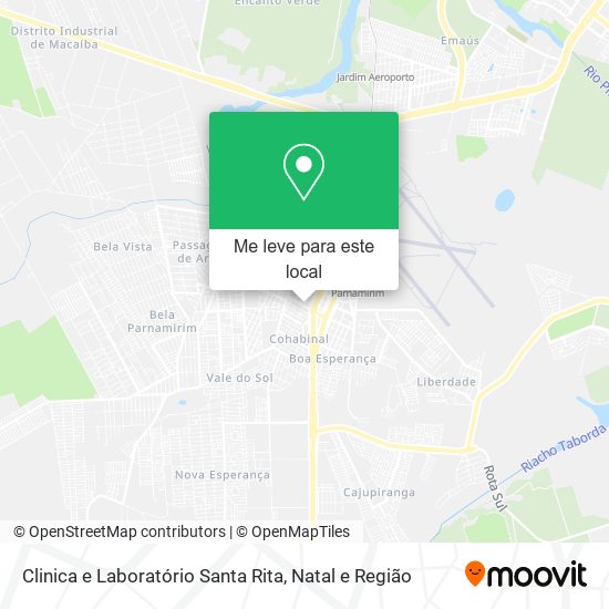 Clinica e Laboratório Santa Rita mapa