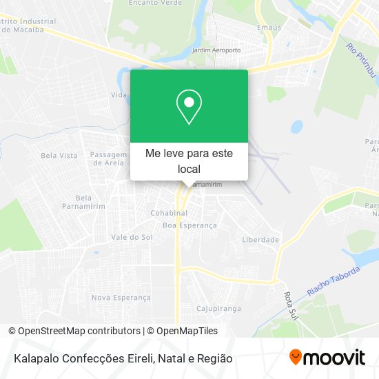 Kalapalo Confecções Eireli mapa