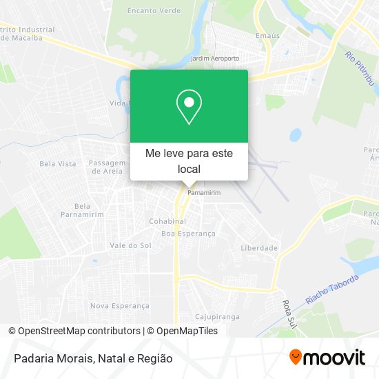 Padaria Morais mapa