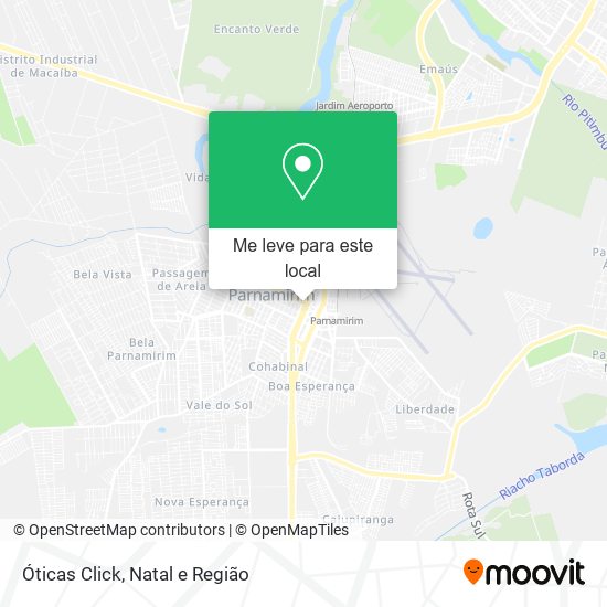 Óticas Click mapa