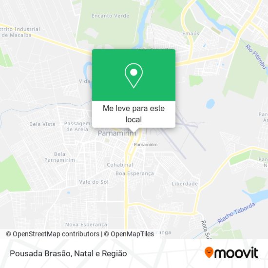 Pousada Brasão mapa