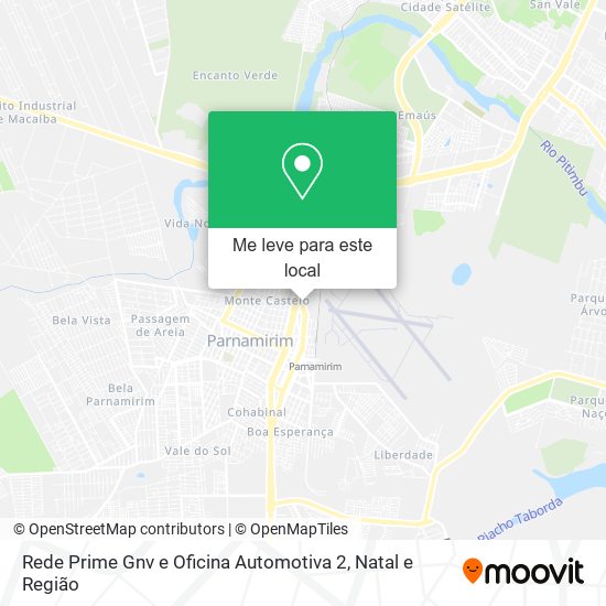 Rede Prime Gnv e Oficina Automotiva 2 mapa