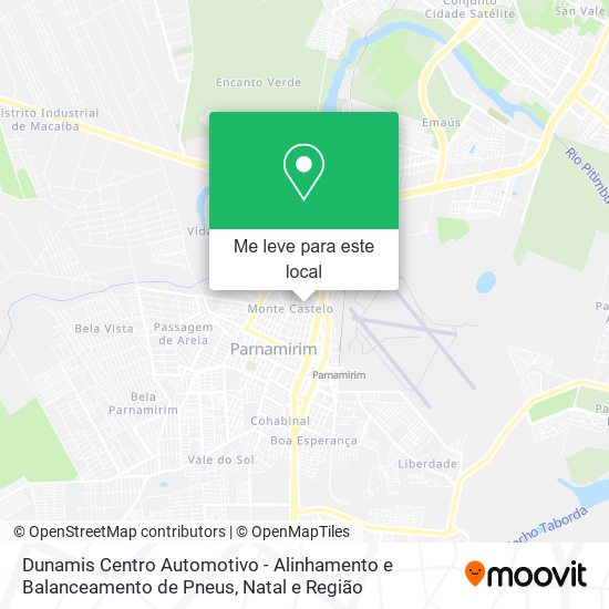 Dunamis Centro Automotivo - Alinhamento e Balanceamento de Pneus mapa