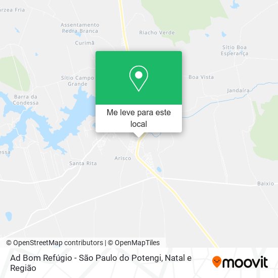 Ad Bom Refúgio - São Paulo do Potengi mapa