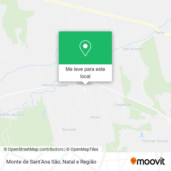 Monte de Sant'Ana São mapa