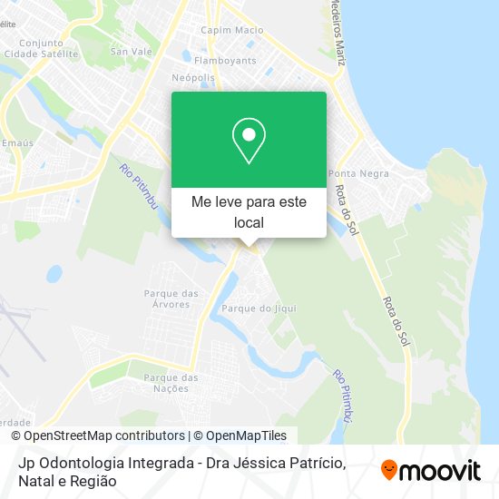 Jp Odontologia Integrada - Dra Jéssica Patrício mapa