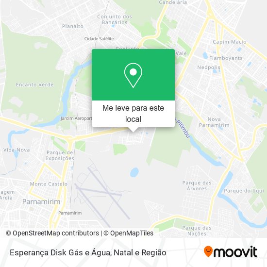 Esperança Disk Gás e Água mapa