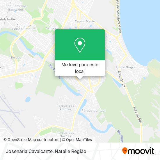 Josenaria Cavalcante mapa