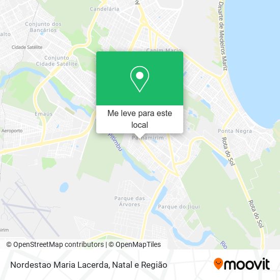 Nordestao Maria Lacerda mapa