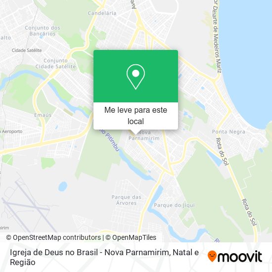 Igreja de Deus no Brasil - Nova Parnamirim mapa