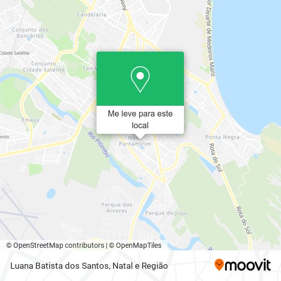 Luana Batista dos Santos mapa