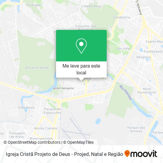 Igreja Cristã Projeto de Deus - Projed mapa