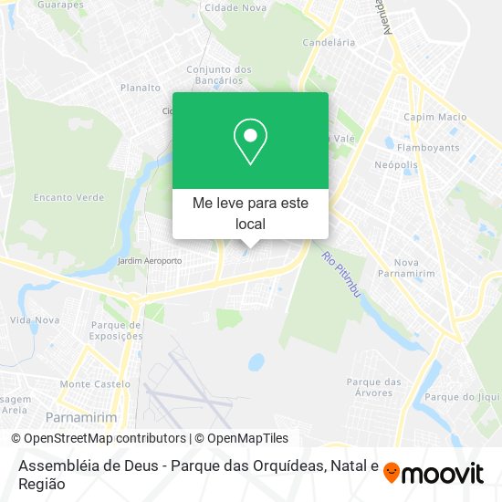 Assembléia de Deus - Parque das Orquídeas mapa