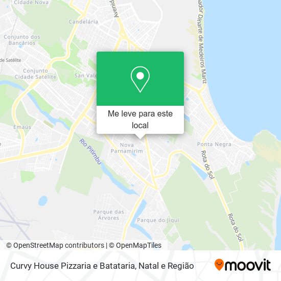 Curvy House Pizzaria e Batataria mapa