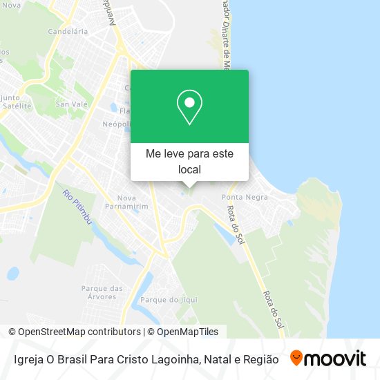 Igreja O Brasil Para Cristo Lagoinha mapa