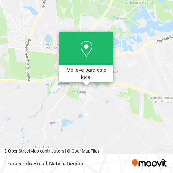 Paraiso do Brasil mapa