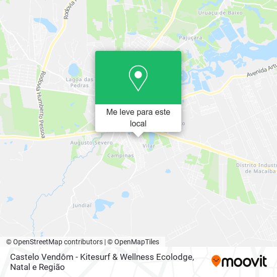 Castelo Vendôm - Kitesurf & Wellness Ecolodge mapa