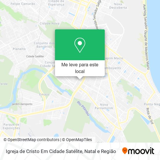 Igreja de Cristo Em Cidade Satélite mapa