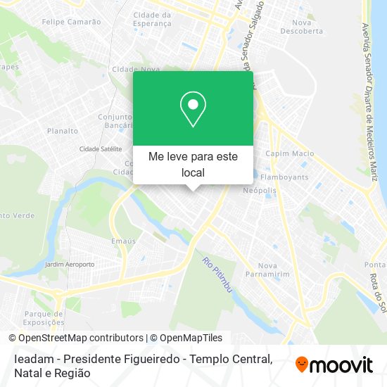 Ieadam - Presidente Figueiredo - Templo Central mapa