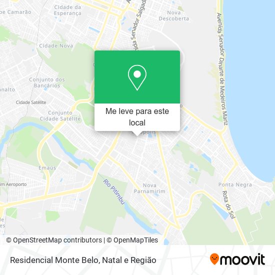 Residencial Monte Belo mapa