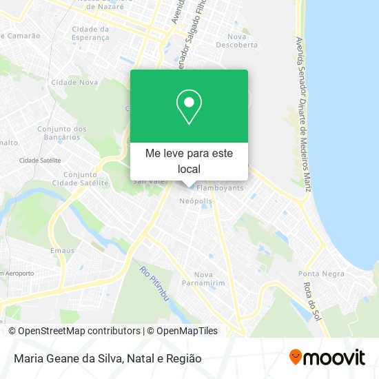 Maria Geane da Silva mapa