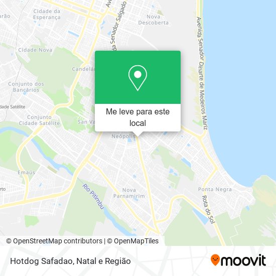 Hotdog Safadao mapa