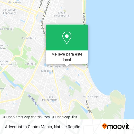 Adventistas Capim Macio mapa