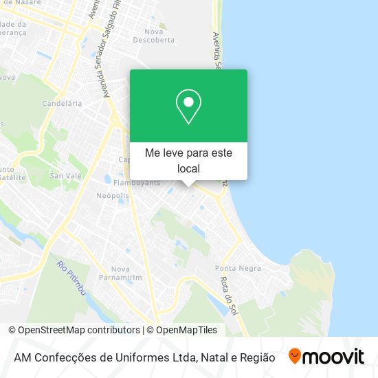 AM Confecções de Uniformes Ltda mapa