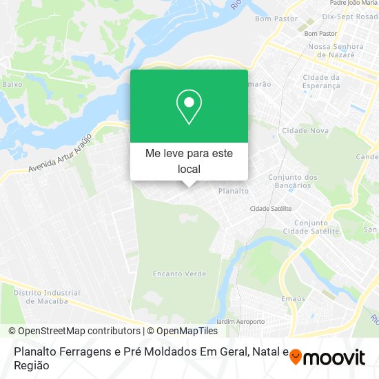 Planalto Ferragens e Pré Moldados Em Geral mapa