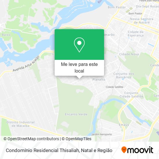 Condomínio Residencial Thisaliah mapa
