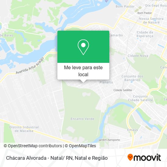 Chácara Alvorada - Natal/ RN mapa