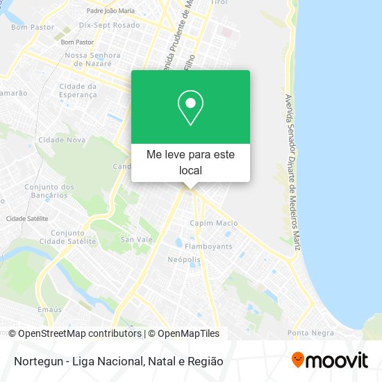 Nortegun - Liga Nacional mapa