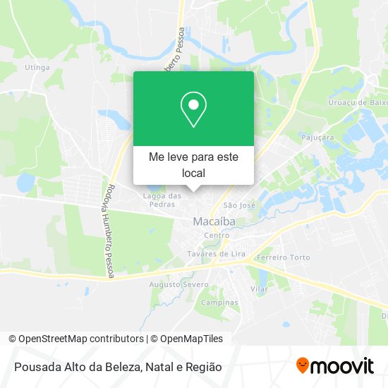 Pousada Alto da Beleza mapa
