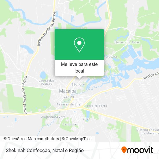 Shekinah Confecção mapa