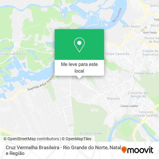Cruz Vermelha Brasileira - Rio Grande do Norte mapa