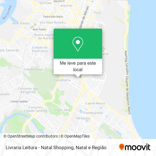 Livraria Leitura - Natal Shopping mapa