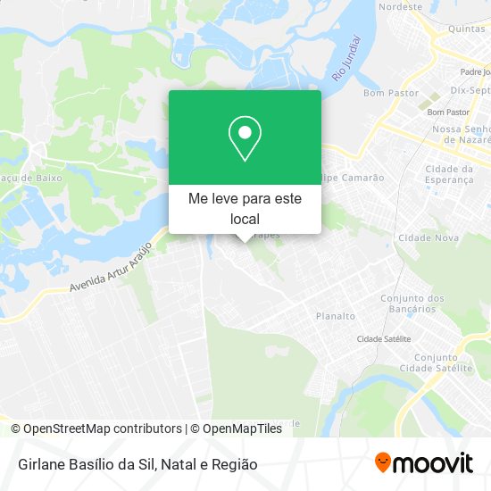 Girlane Basílio da Sil mapa