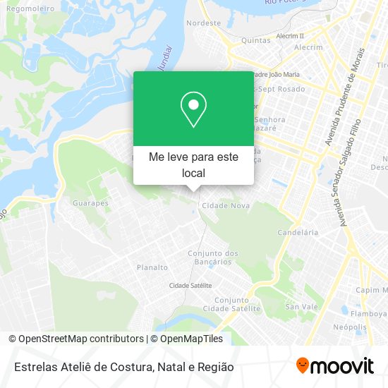 Estrelas Ateliê de Costura mapa
