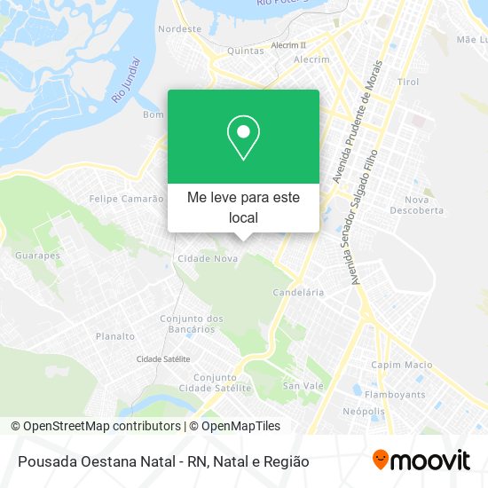 Pousada Oestana Natal - RN mapa