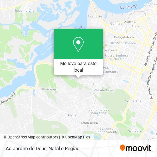 Ad Jardim de Deus mapa